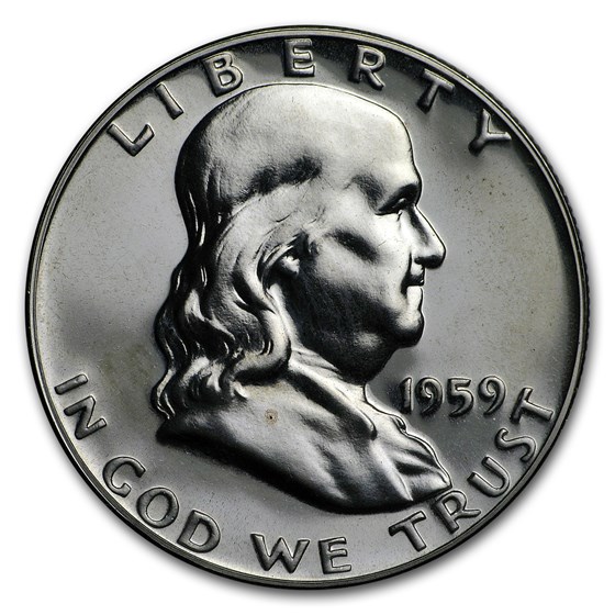 1959 Franklin Half Dollar Gem Proof 1959 Franklin Half Dollar Gem Proof